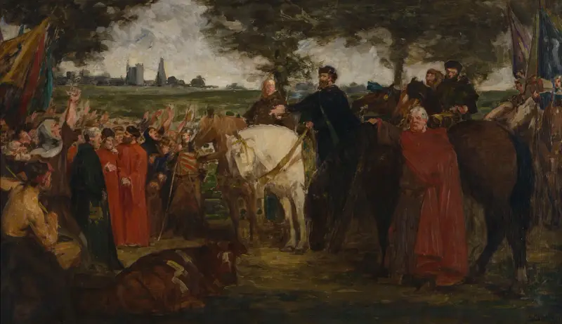 Jakob van Arteveldes förhärligande (studie), 1892 av Gustave Vanaise