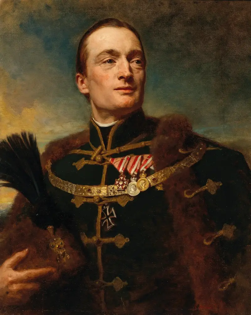 Porträtt av en officer av Gyula Benczúr