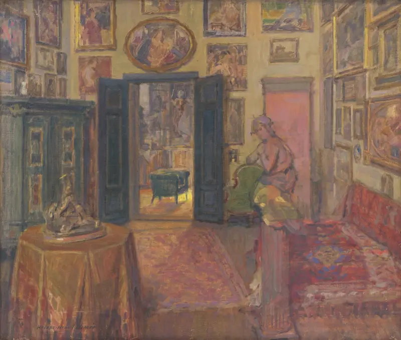 Atelier von Elemír Halász-Hradil