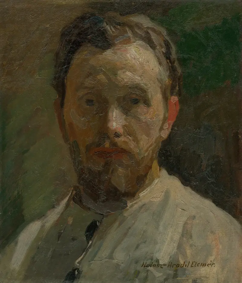 Autoportret, Elemír Halász-Hradil