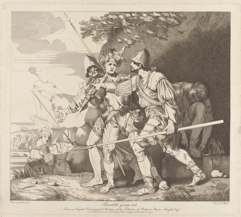 Bandyci wyruszający, John Hamilton Mortimer