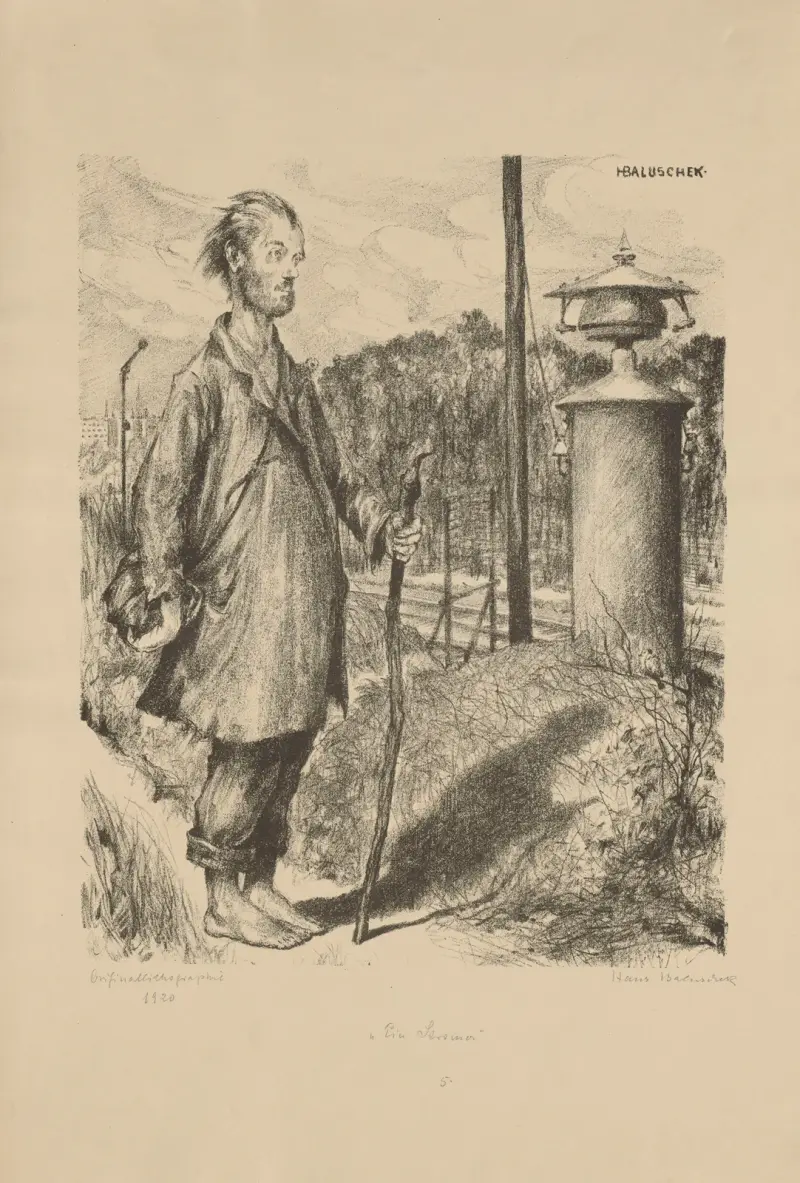 Tulák, Hans Baluschek