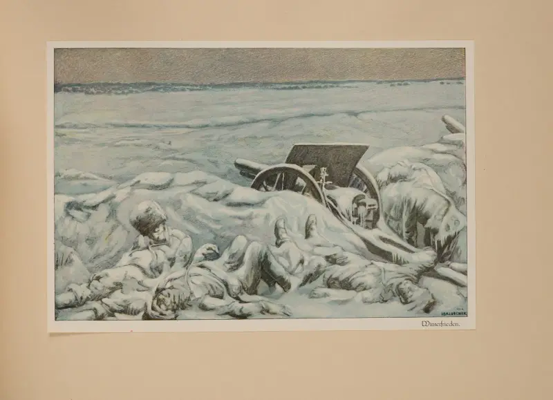 Winterfrieden av Hans Baluschek
