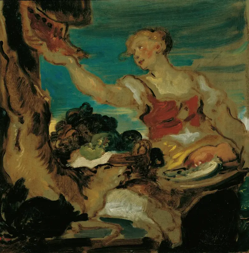 Prodejkyně zvěřiny, Hans Canon