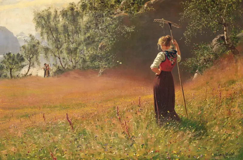 Högsommar, västra Norge av Hans Dahl