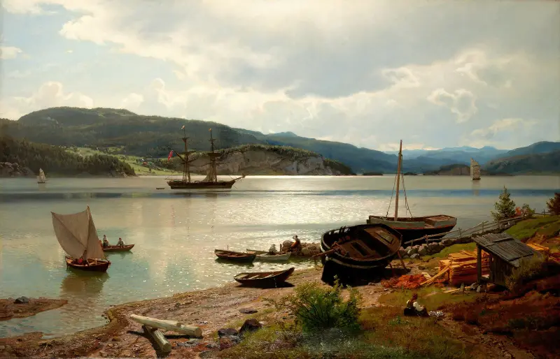 Nad wodą, Hans Gude