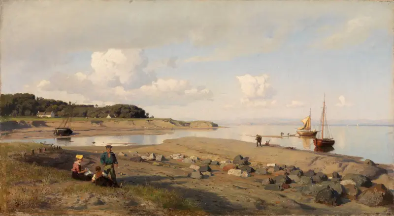 Szkocki krajobraz przybrzeżny, Hans Gude