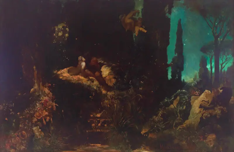 Sen nocy letniej, Hans Makart