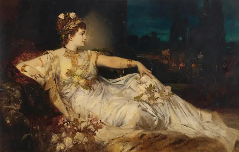 Charlotte Wolter som Messalina av Hans Makart