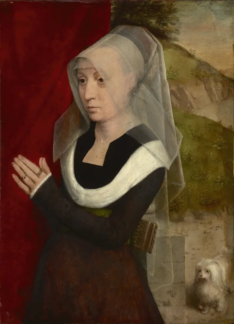 Porträtt av en kvinna i bön av Hans Memling