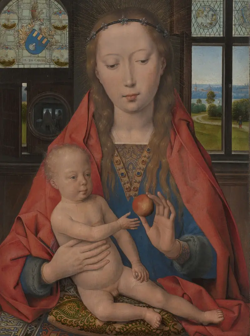 Jungfru Maria med Jesusbarnet av Hans Memling