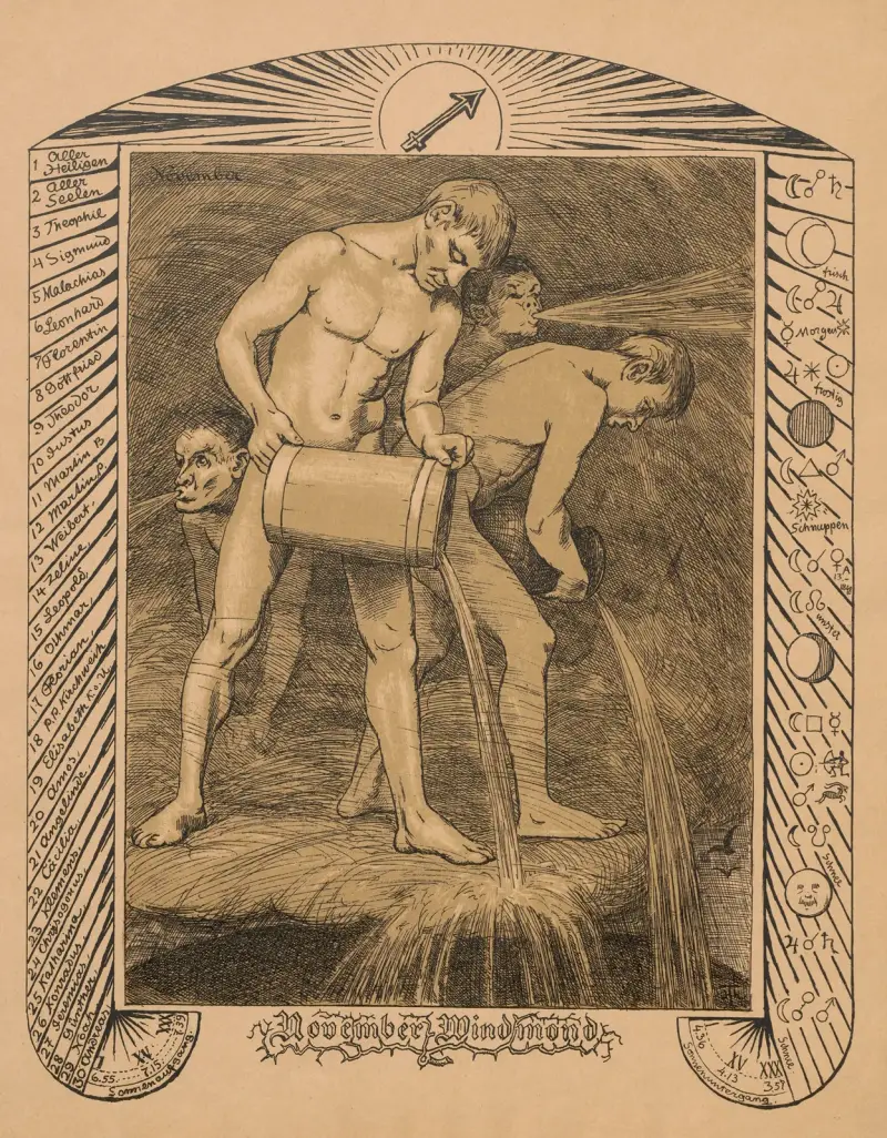 Allegori över november av Hans Thoma
