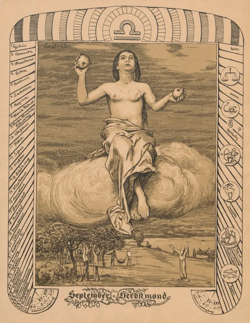 Allegory of September av Hans Thoma