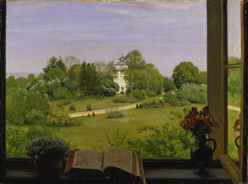 Die Öd – Blick auf den Holzhausenpark von Hans Thoma