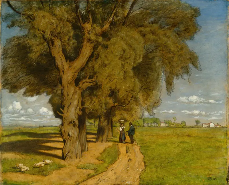 Léto (Krajina u Karlsruhe), Hans Thoma