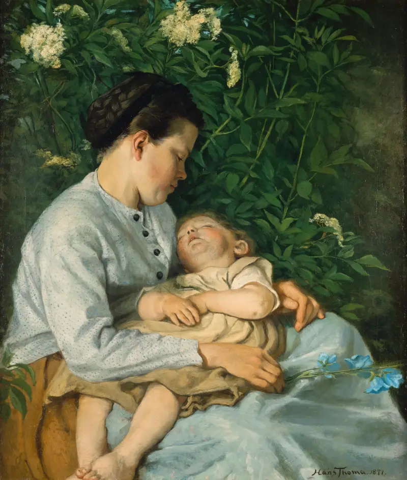 Pod bezem černým, Hans Thoma