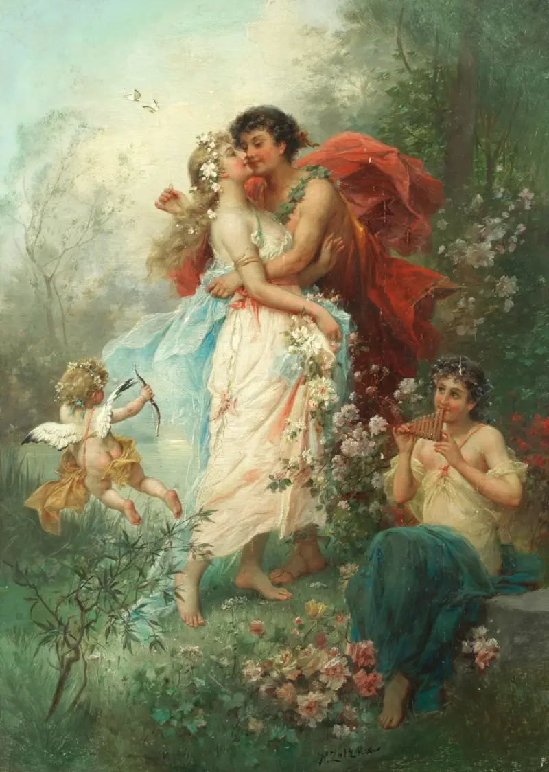 Der Liebesschwur von Hans Zatzka