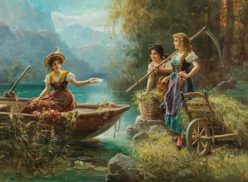 The Love Message av Hans Zatzka