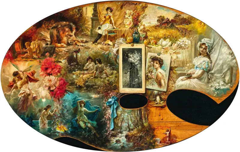 Die Palette des Malers von Hans Zatzka