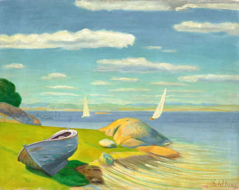 Das Boot (Viksfjord) von Harald Sohlberg