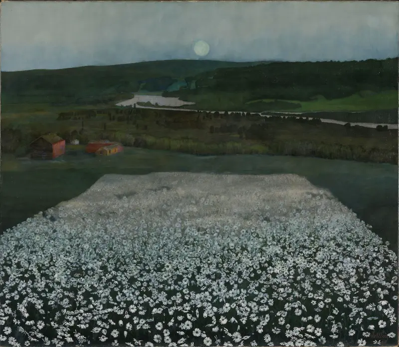 Blomsteräng i norr av Harald Sohlberg