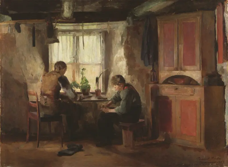 Wiejski szewc, Harriet Backer