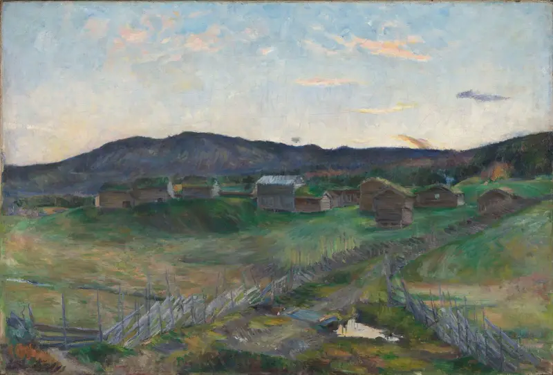 Herbst am Strålsjøen von Harriet Backer