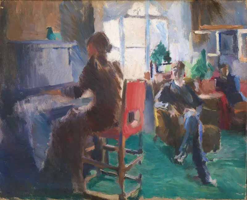 By the Piano av Harriet Backer