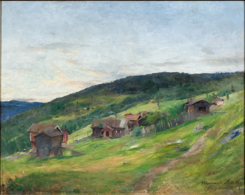 Krajobraz, Eggeda, Harriet Backer