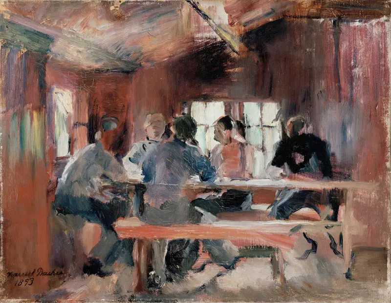 Studium do graczy w karty, Harriet Backer