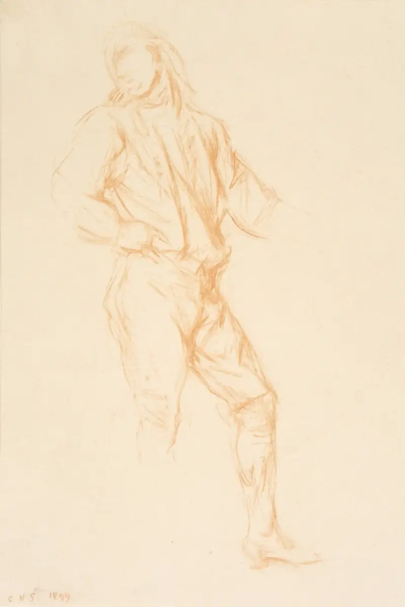 En ung man i marmitonsdräkt av Charles Haslewood Shannon