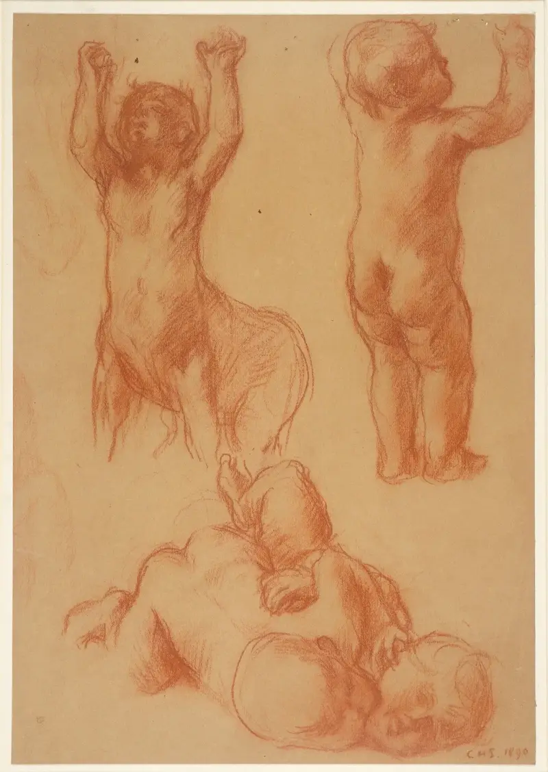 Studier av barn och en ung kentaur av Charles Haslewood Shannon