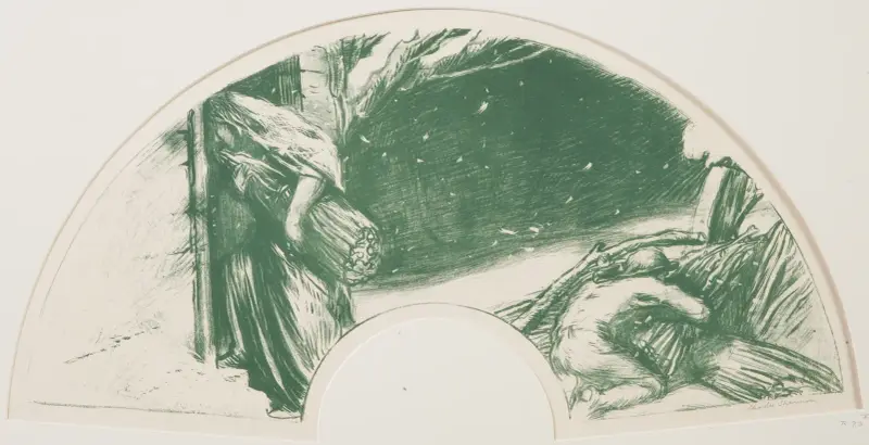 Śnieg – zima, 1907 – Nr. 2, Charles Haslewood Shannon