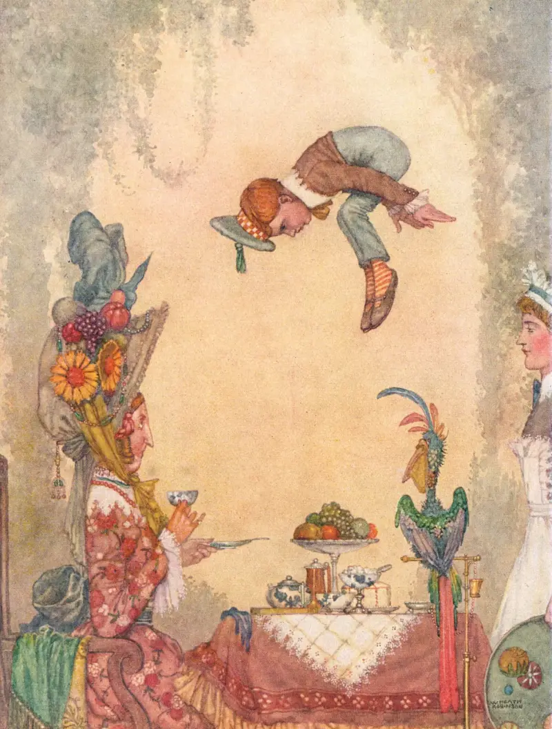 Ich fiel von meiner Position von William Heath Robinson