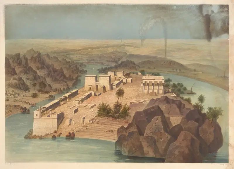 Ile de Philae (Insel Philae) von Hector Horeau