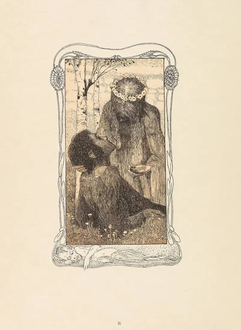 Die versunkene Glocke, 1898 – nr 3 av Heinrich Vogeler