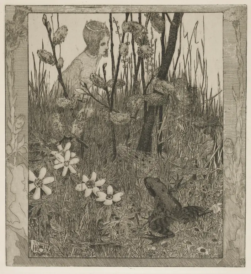 Prinsessan och grodan av Heinrich Vogeler