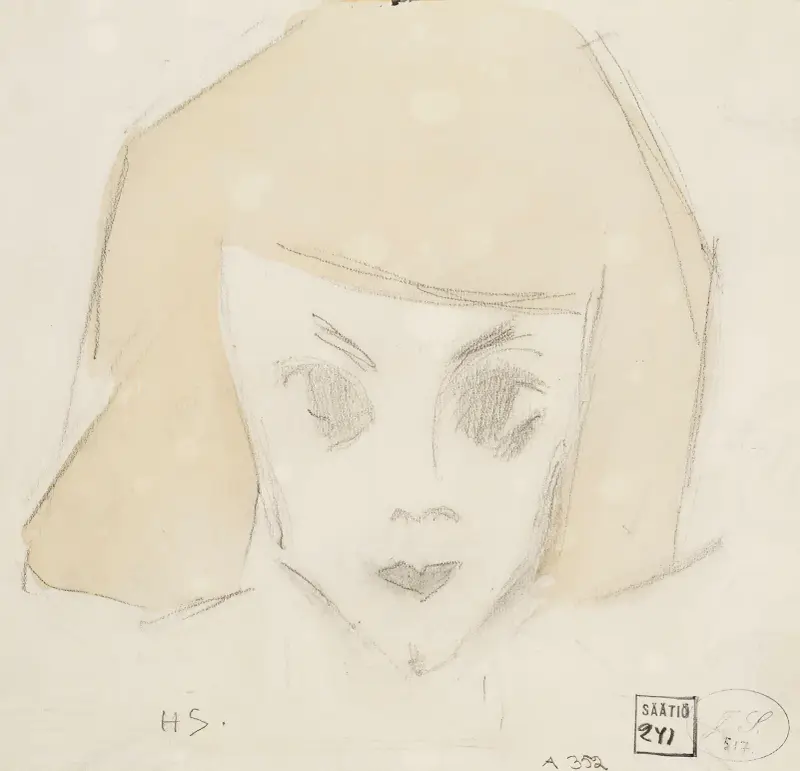 Girl with Large Eyes (Karin), Helene Schjerfbeck