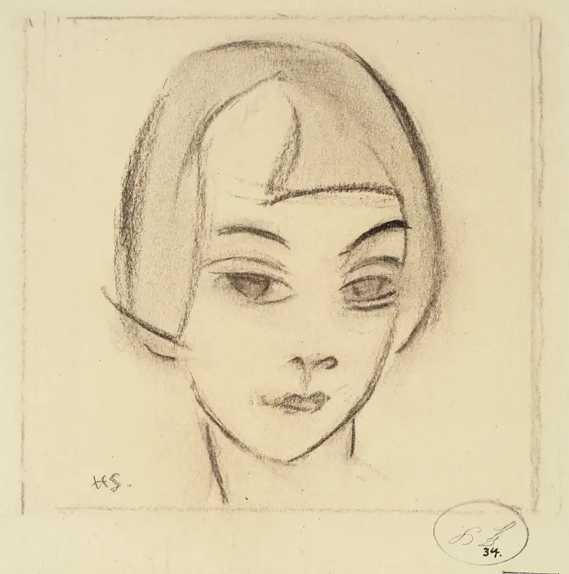 Head of a Girl (Vignette, Karin), Helene Schjerfbeck