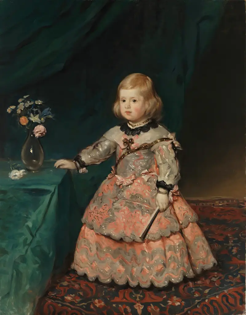Infanta Maria Teresia, copy after Velázquez, Helene Schjerfbeck