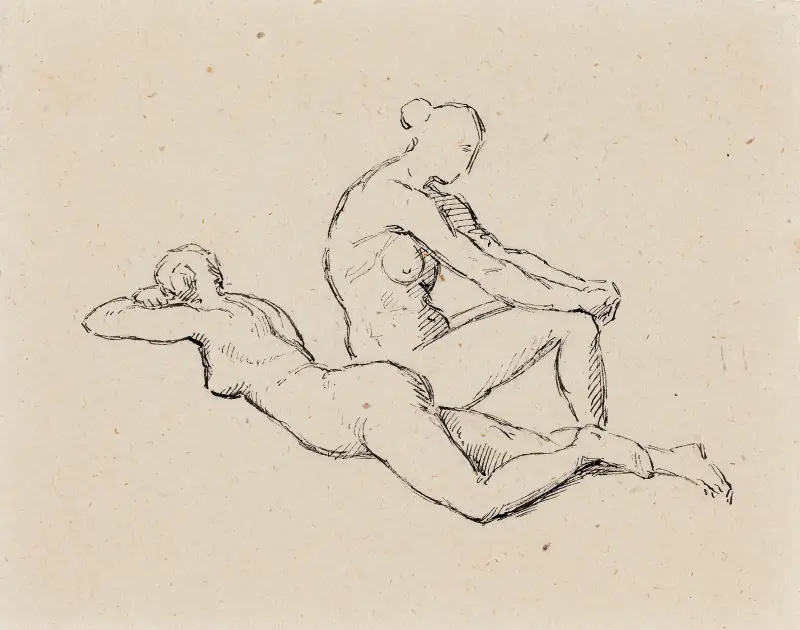 Kaksi alastonta naista, Helene Schjerfbeck