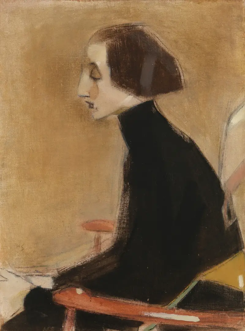 The Seamstress, Half-Length Portrait (The Working Woman), Helene Schjerfbeck