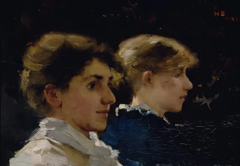 Two Profiles (Marianne Preindlsberger In Front), Helene Schjerfbeck