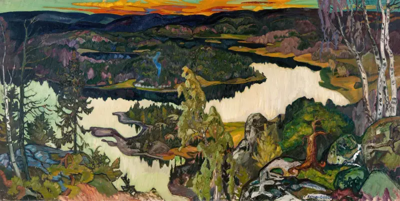 Herbstabend, Nordingrå von Helmer Osslund