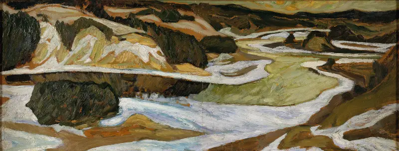 Älven Ångermanälven av Helmer Osslund