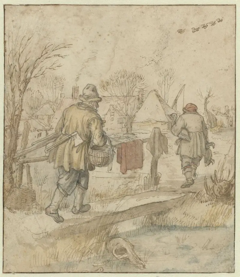 Jägarnas återkomst av Hendrick Avercamp