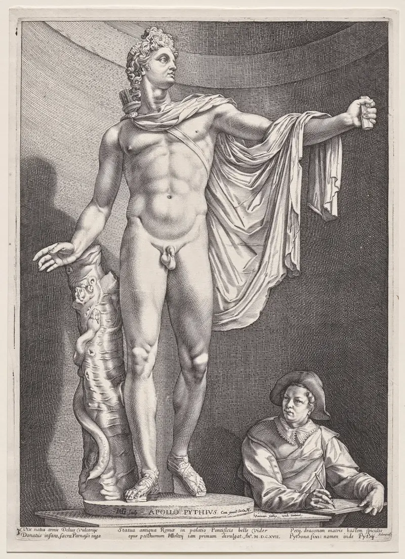 Apoll vom Belvedere von Hendrick Goltzius