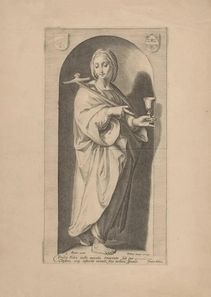 Faith av Hendrick Goltzius