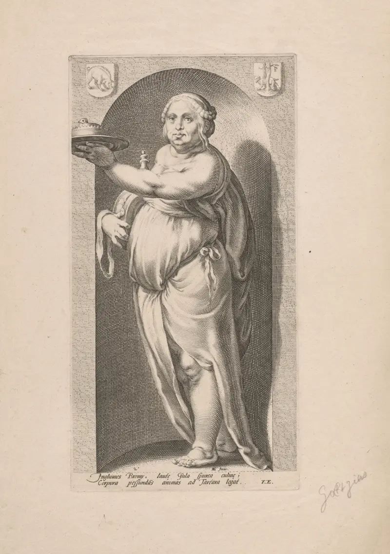 Obżarstwo, Hendrick Goltzius