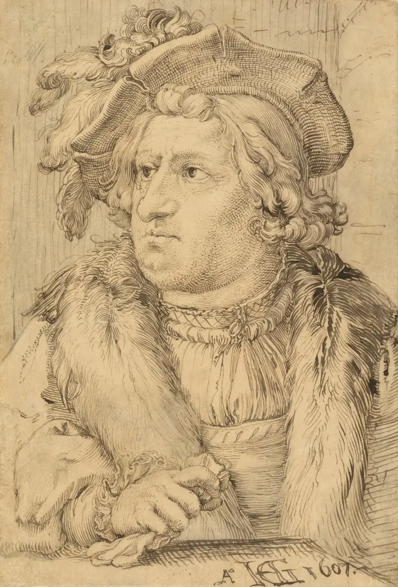 Porträtt av en man av Hendrick Goltzius